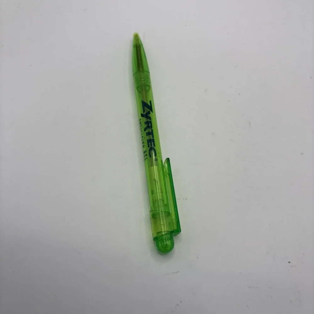 Twister‎ Trans GT Ball Pen Promotional ZYRTEC Cetirizine Marketing Promo Green